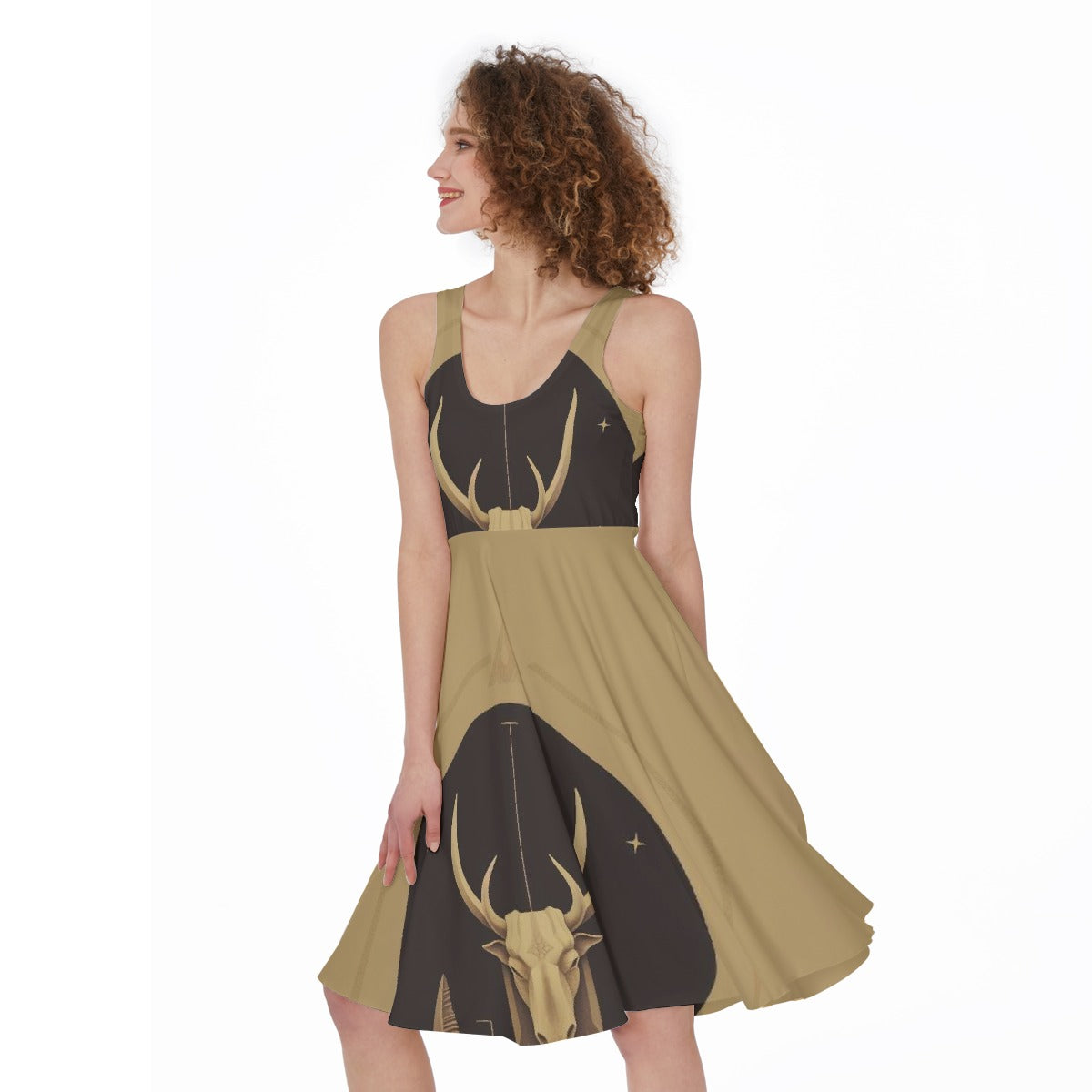 All-Over Print Women's Sleeveless Dress