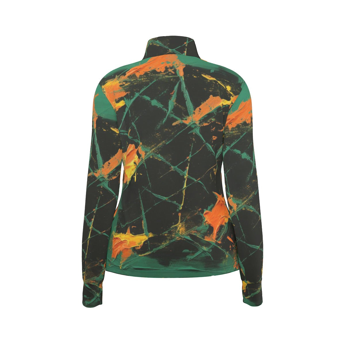 All-Over Print Women's Long Sleeve Thumbhole Jacket