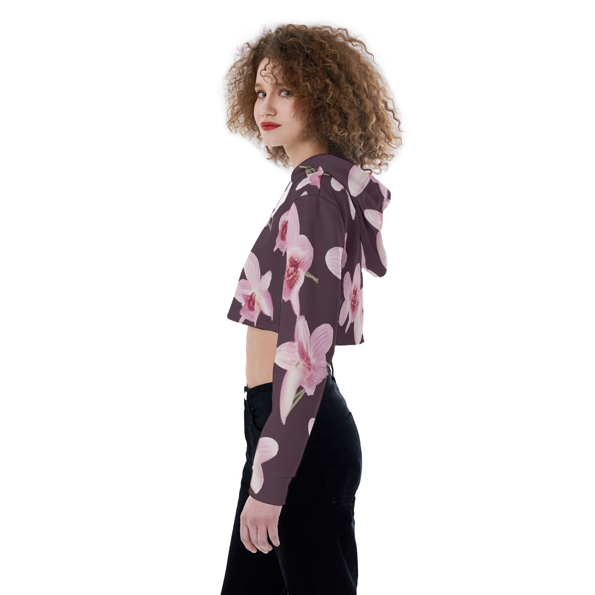 All-Over Print Women's Crop Top Hoodie
