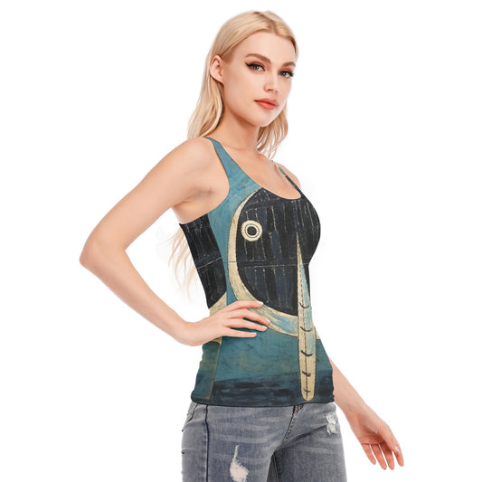 All-Over Print Women's Racer Vest | 190GSM Cotton
