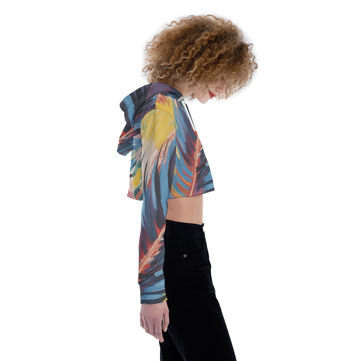 All-Over Print Women's Crop Top Hoodie