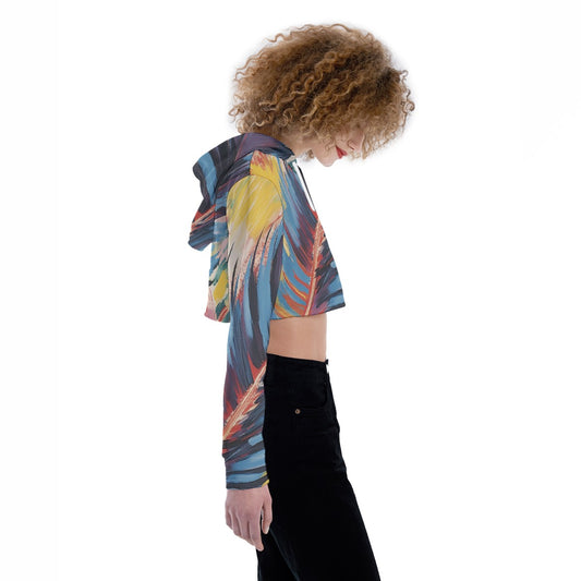 All-Over Print Women's Crop Top Hoodie