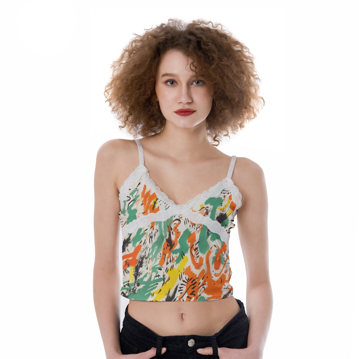 All-Over Print Women's Lace Camisole