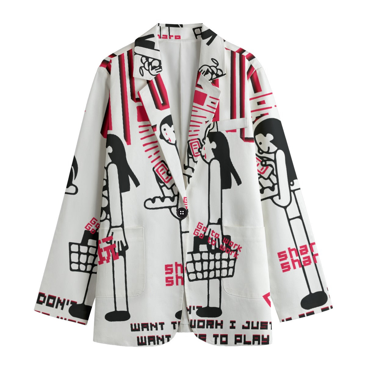 All-Over Print Women's Leisure Blazer