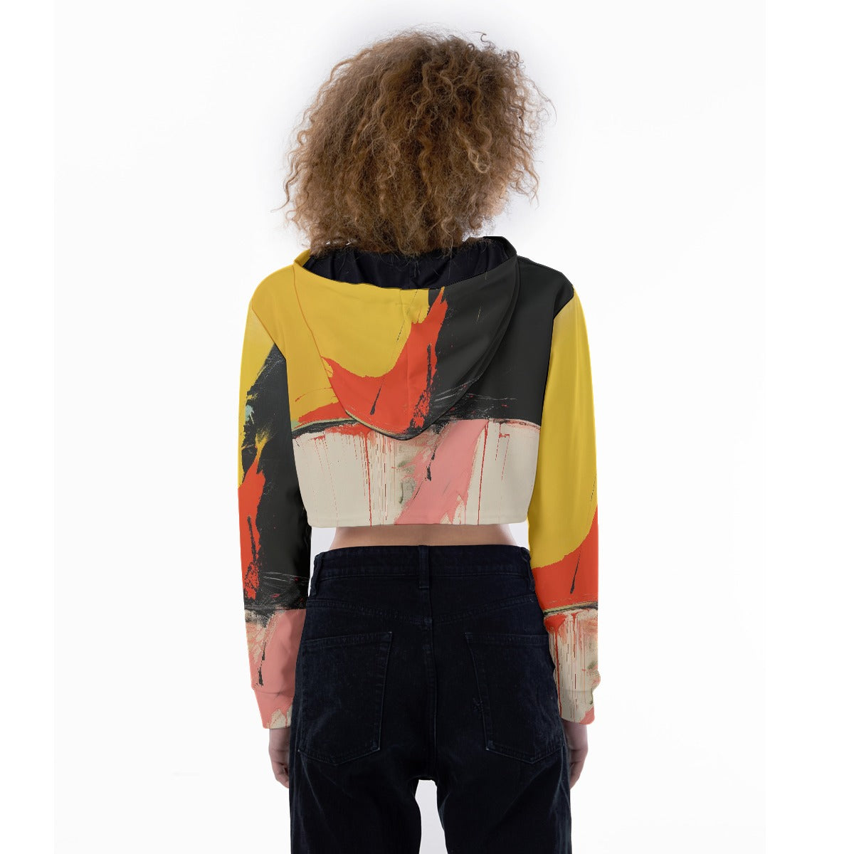All-Over Print Women's Crop Top Hoodie