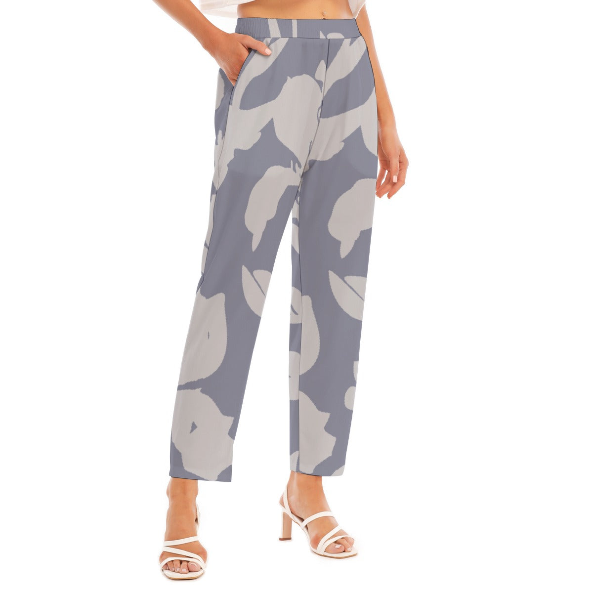 All-Over Print Women's Loose Straight-leg Pants