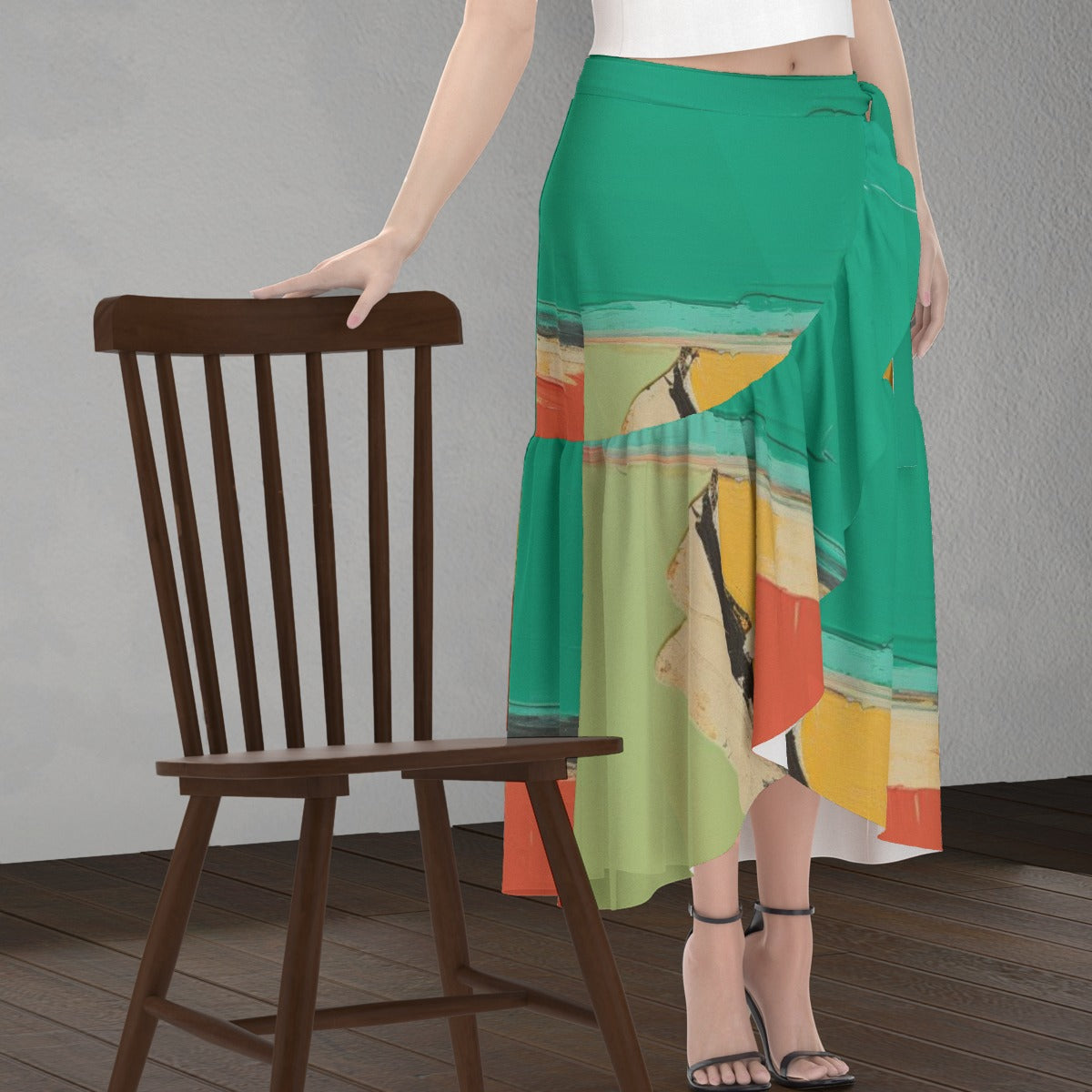 All-Over Print Women's Wrap Skirt