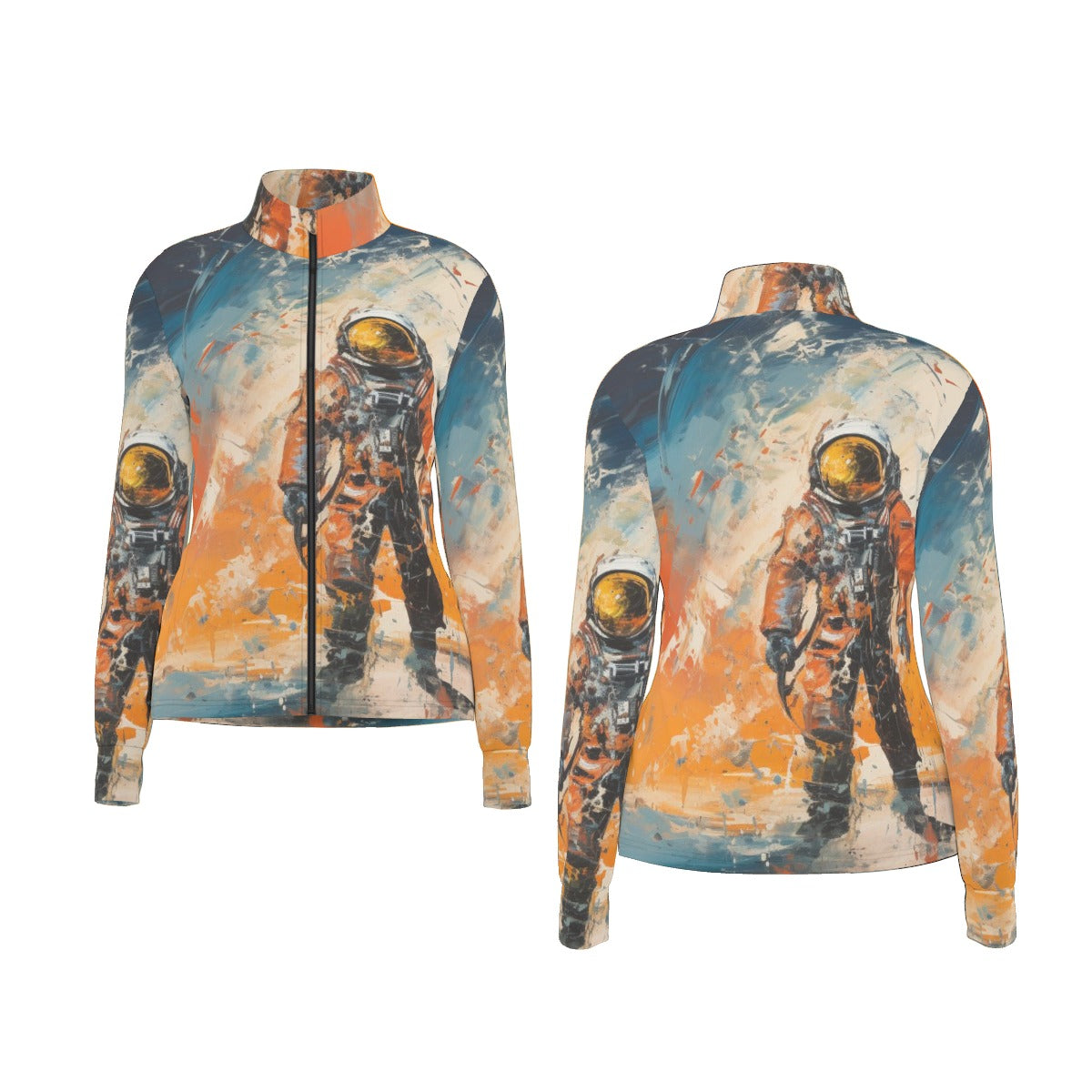 All-Over Print Women's Long Sleeve Thumbhole Jacket