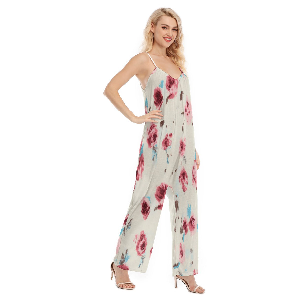 All-Over Print Women's Loose Cami Jumpsuit
