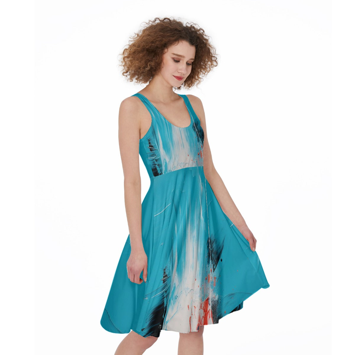 All-Over Print Women's Sleeveless Dress