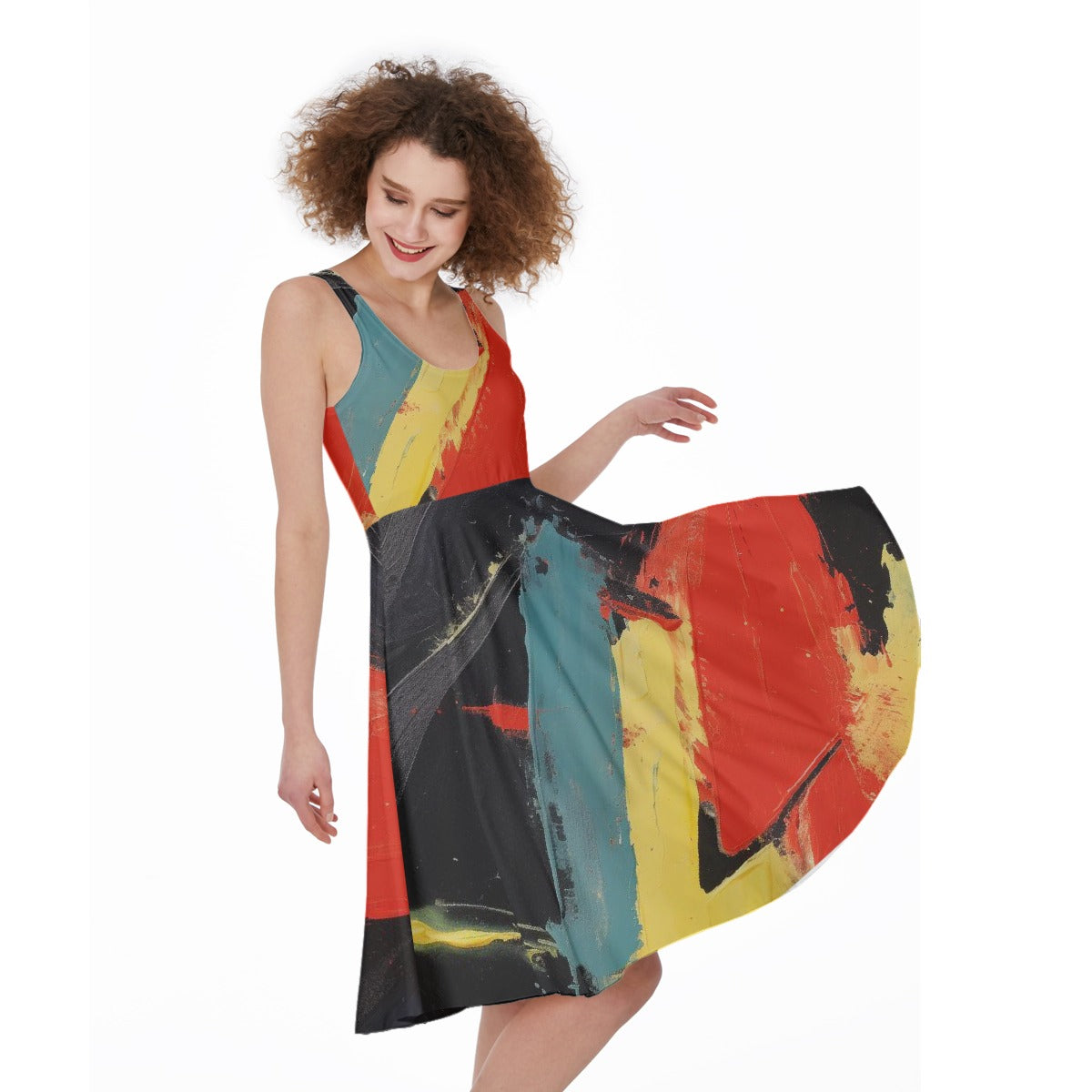 All-Over Print Women's Sleeveless Dress