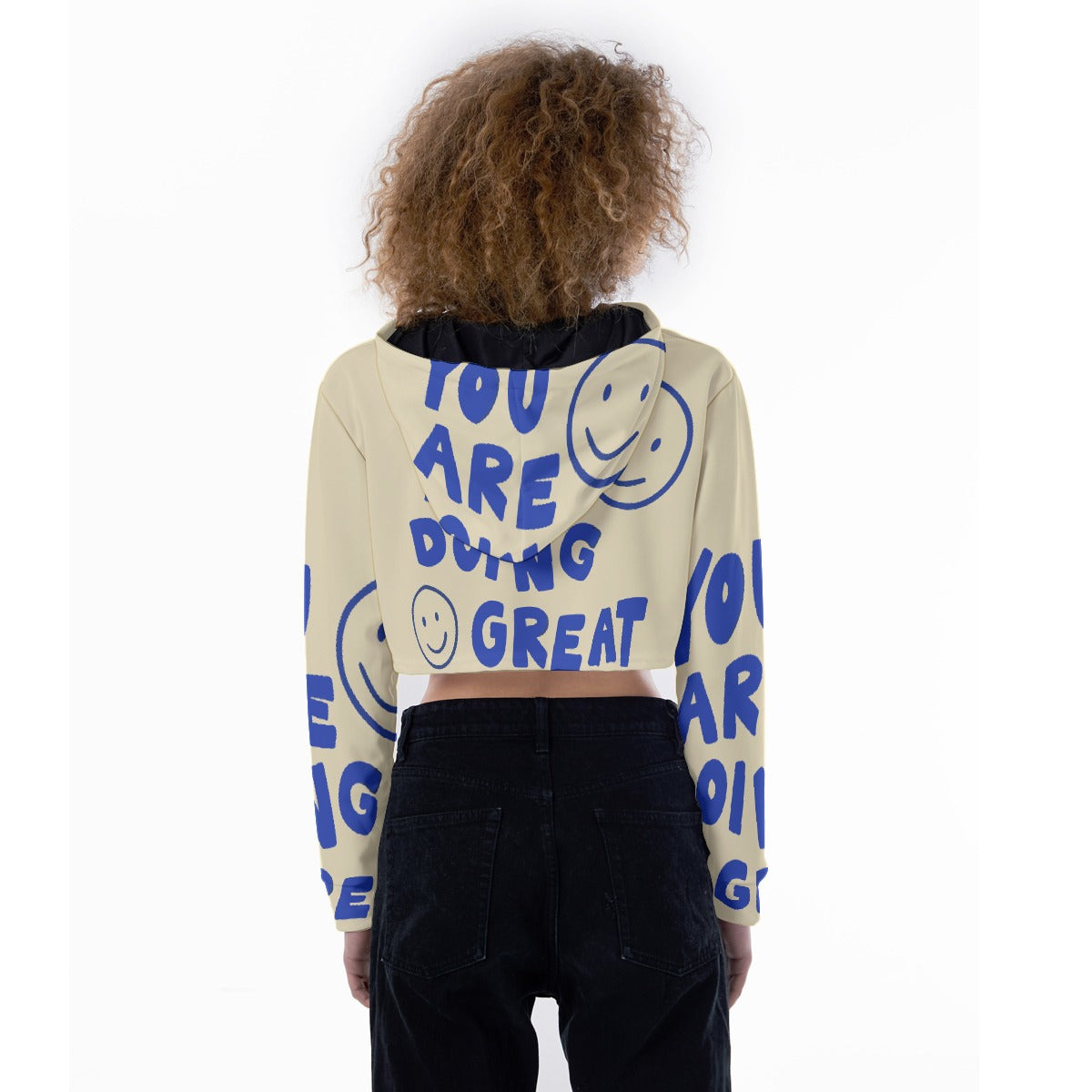 All-Over Print Women's Crop Top Hoodie