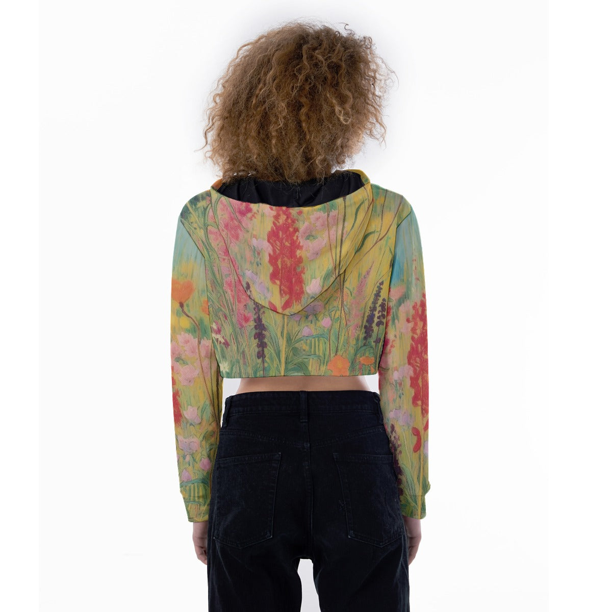All-Over Print Women's Crop Top Hoodie