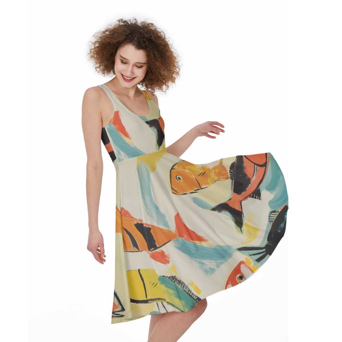 All-Over Print Women's Sleeveless Dress