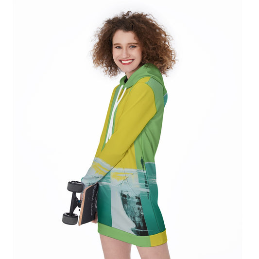 All-Over Print Women's Long Hoodie