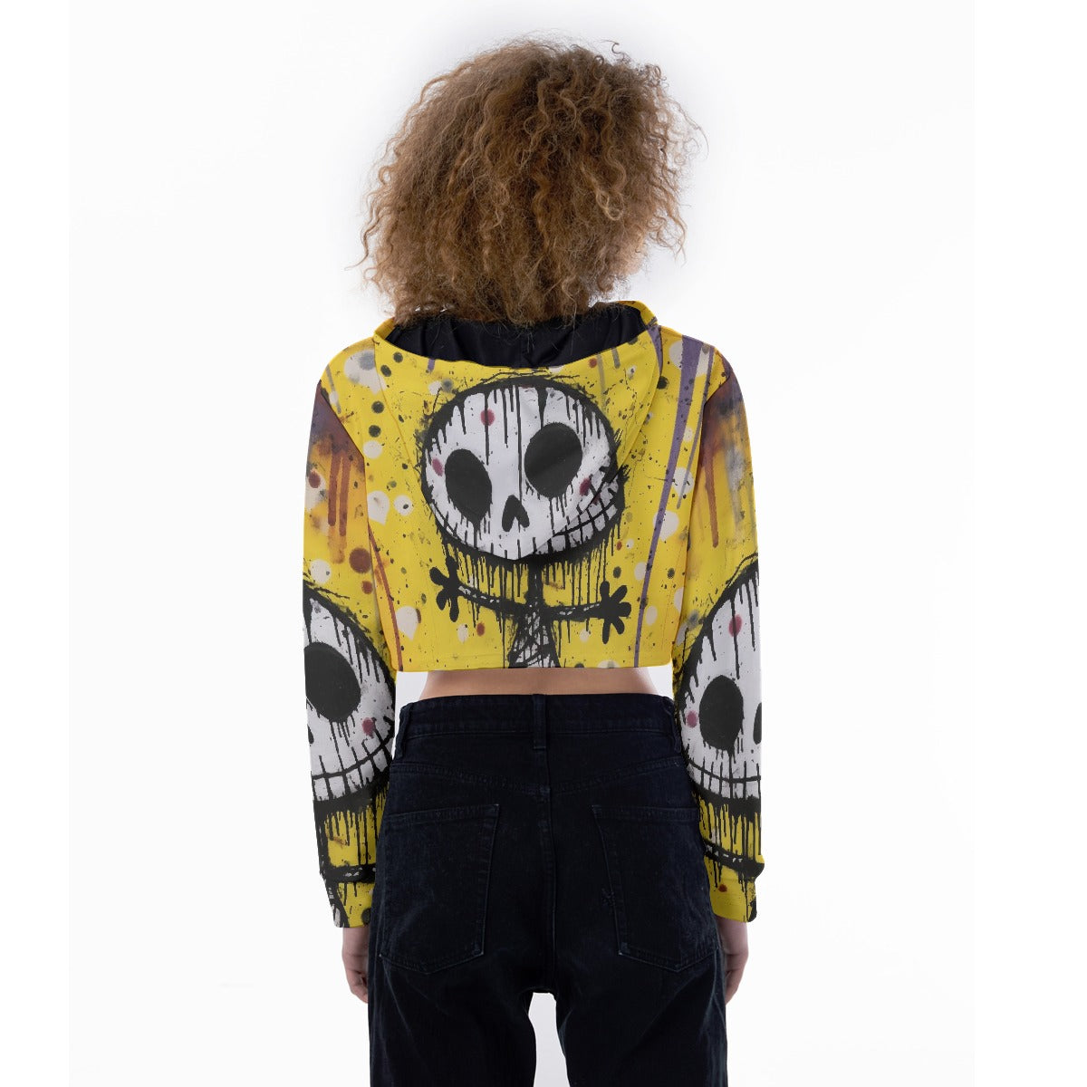 All-Over Print Women's Crop Top Hoodie