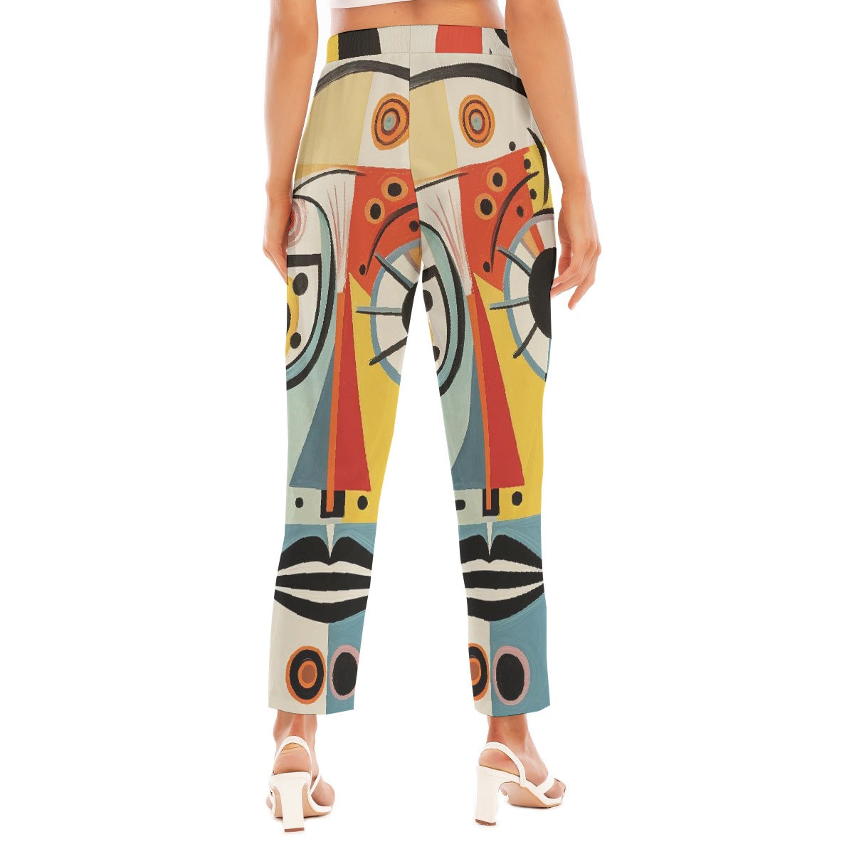 All-Over Print Women's Loose Straight-leg Pants