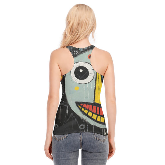 All-Over Print Women's Racer Vest | 190GSM Cotton