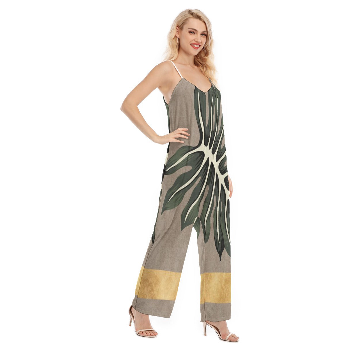 All-Over Print Women's Loose Cami Jumpsuit