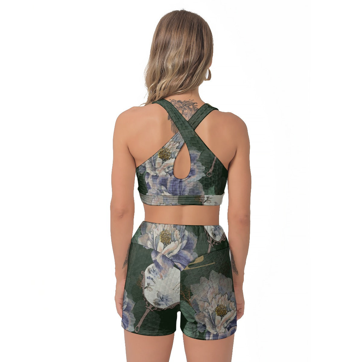 All-Over Print Women's Sports Bra Suit