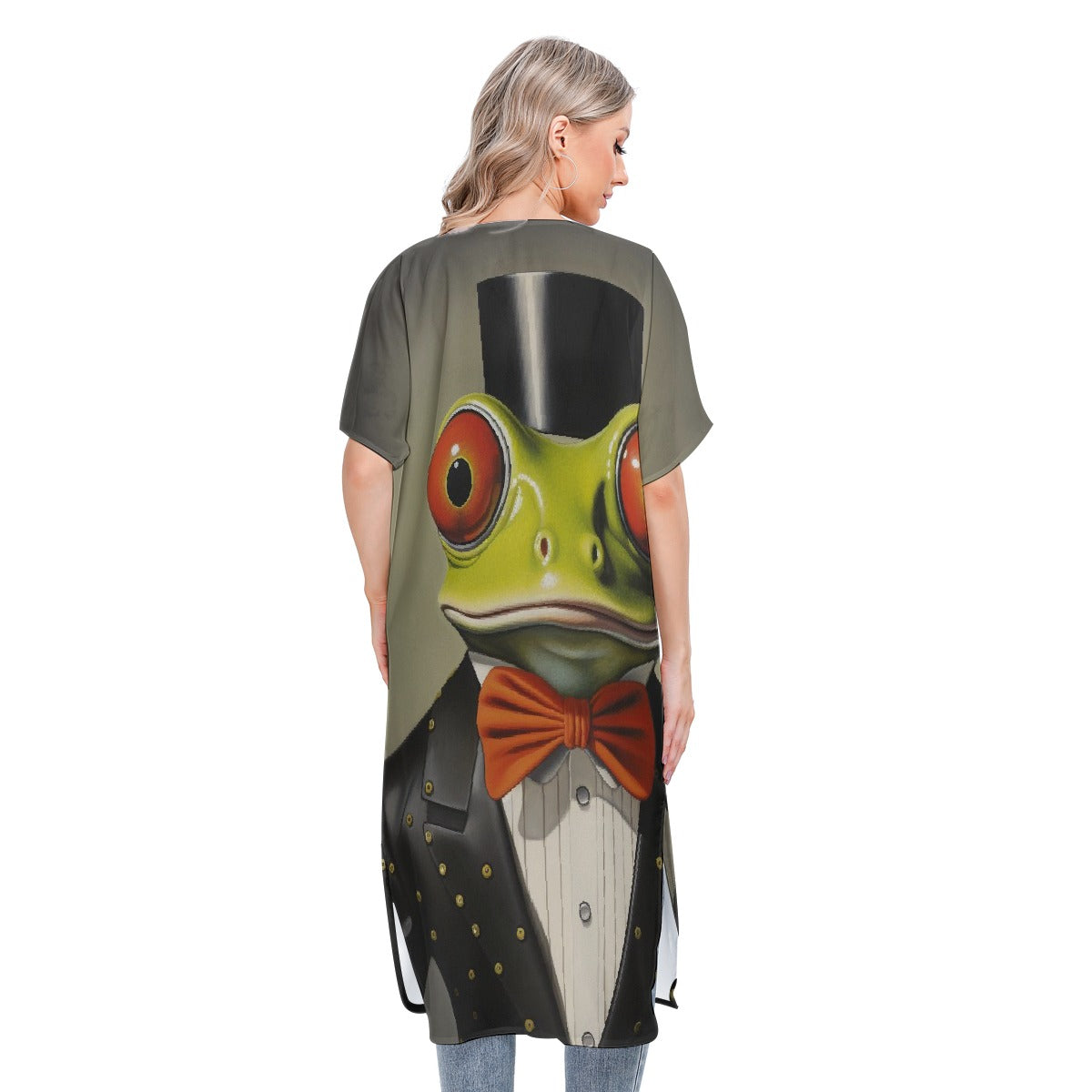 All-Over Print Women's Short Sleeve Cardigan