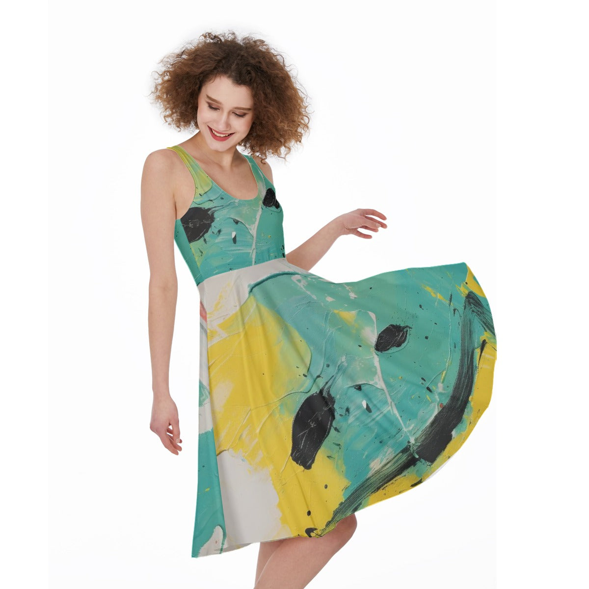 All-Over Print Women's Sleeveless Dress