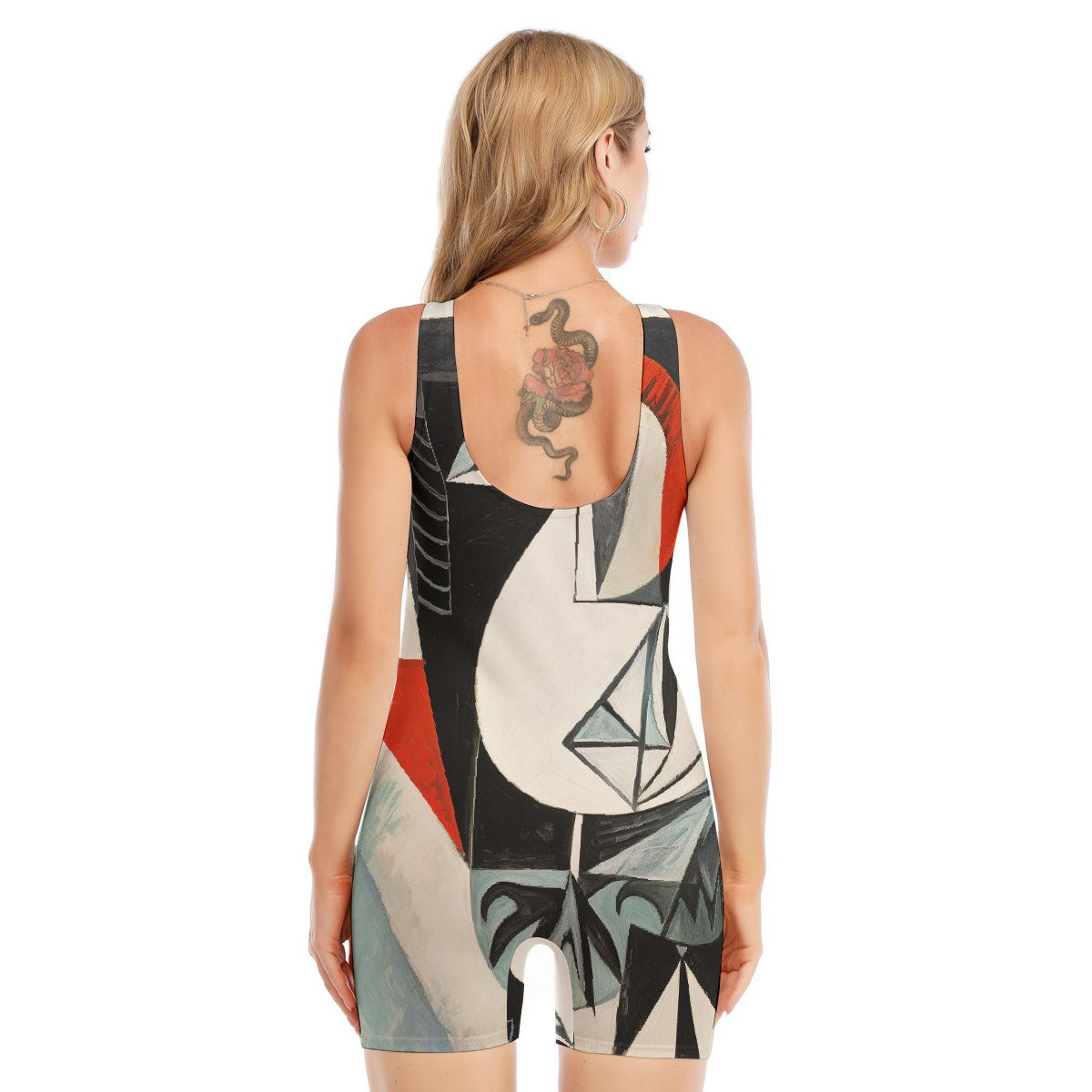 All-Over Print Women's Sleeveless One-piece Swimsuit