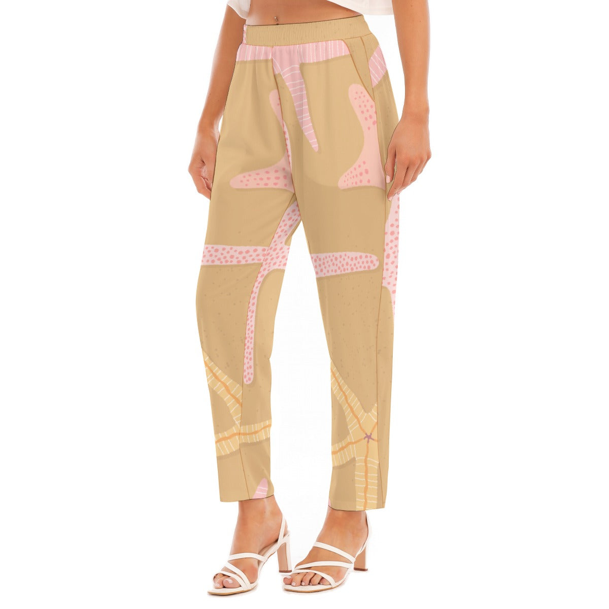 All-Over Print Women's Loose Straight-leg Pants