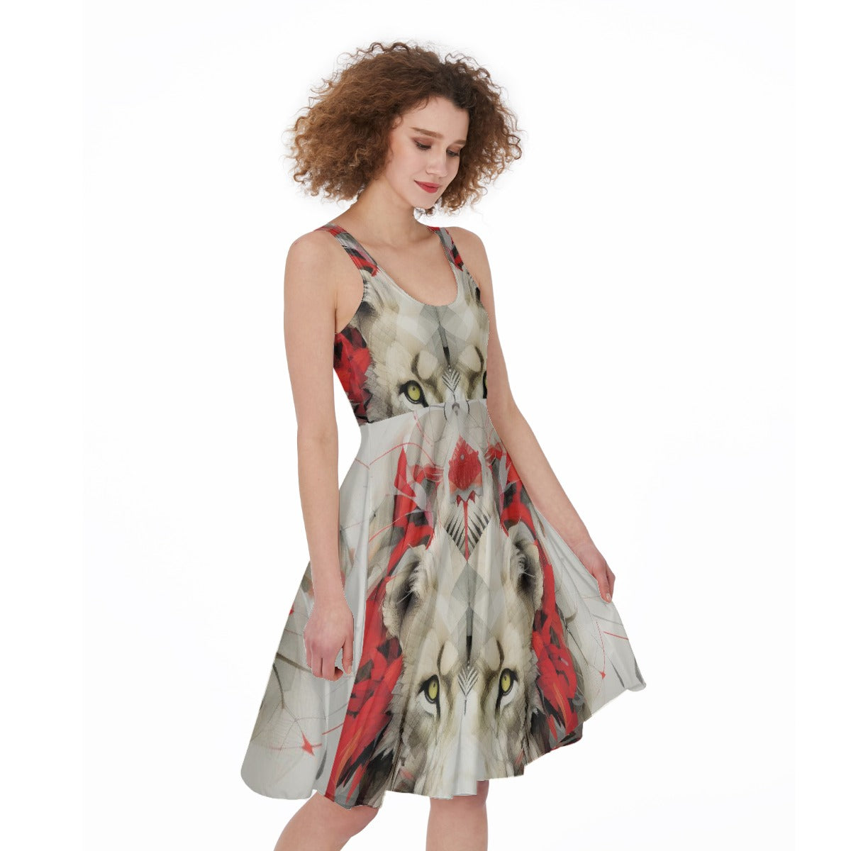 All-Over Print Women's Sleeveless Dress
