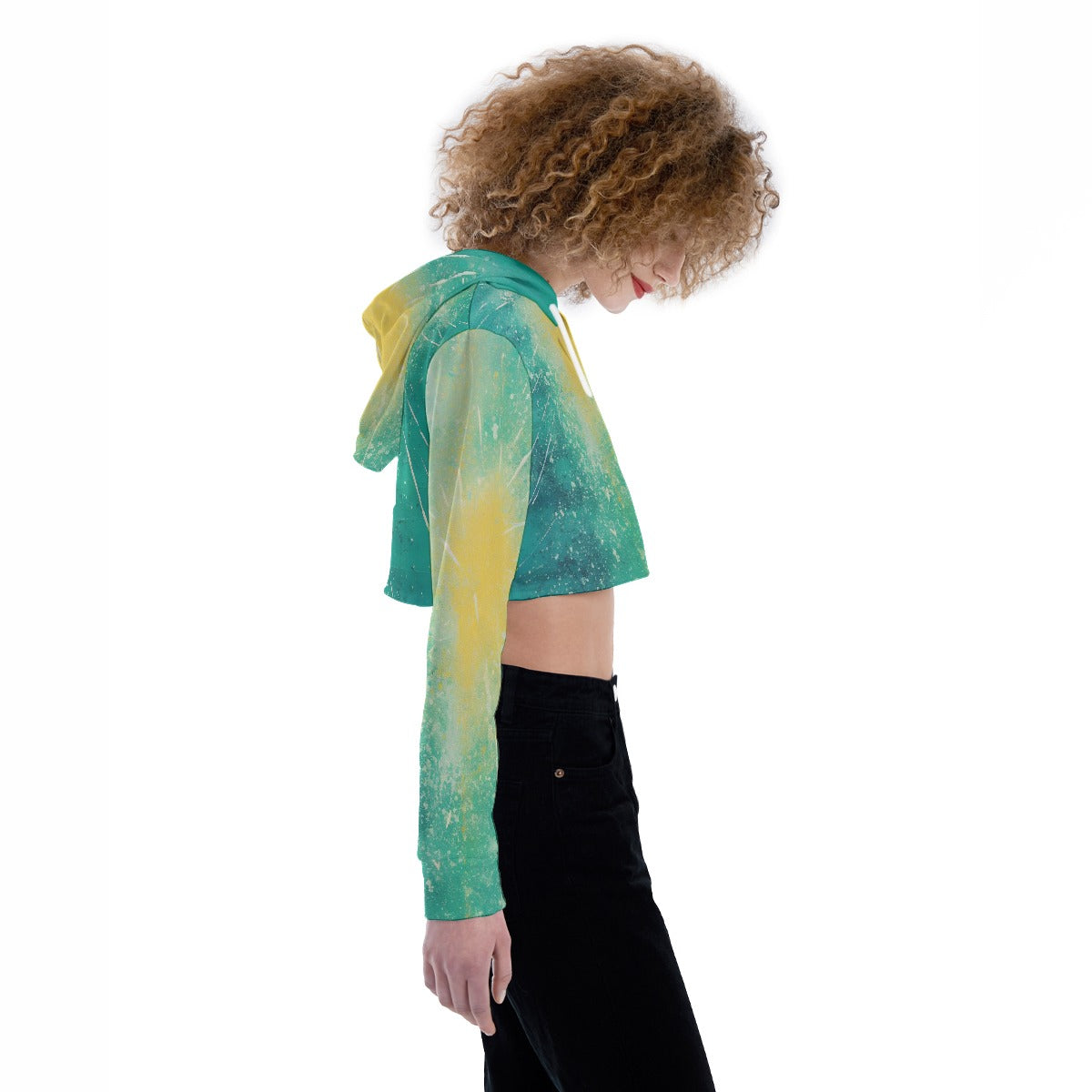 All-Over Print Women's Crop Top Hoodie