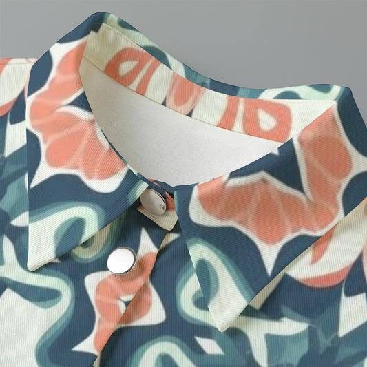 All-Over Print Women's Cropped Jacket | 245GSM Cotton