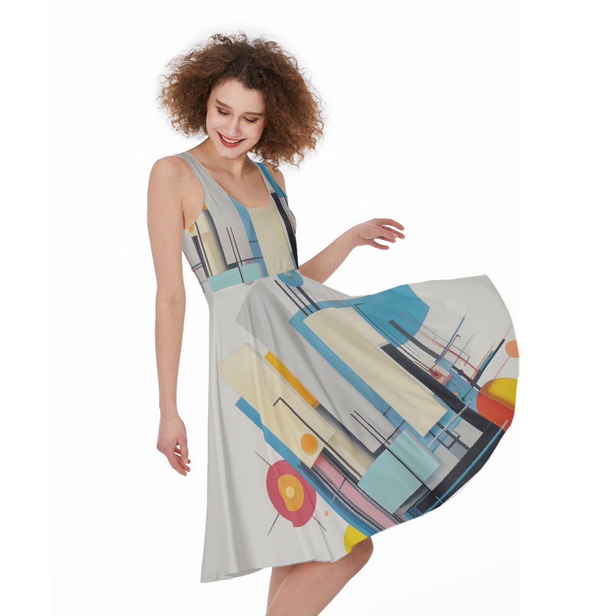 All-Over Print Women's Sleeveless Dress