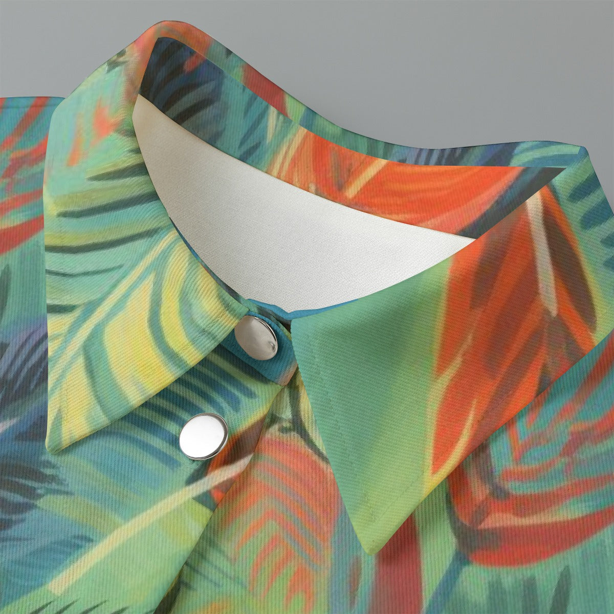 All-Over Print Women's Cropped Jacket | 245GSM Cotton