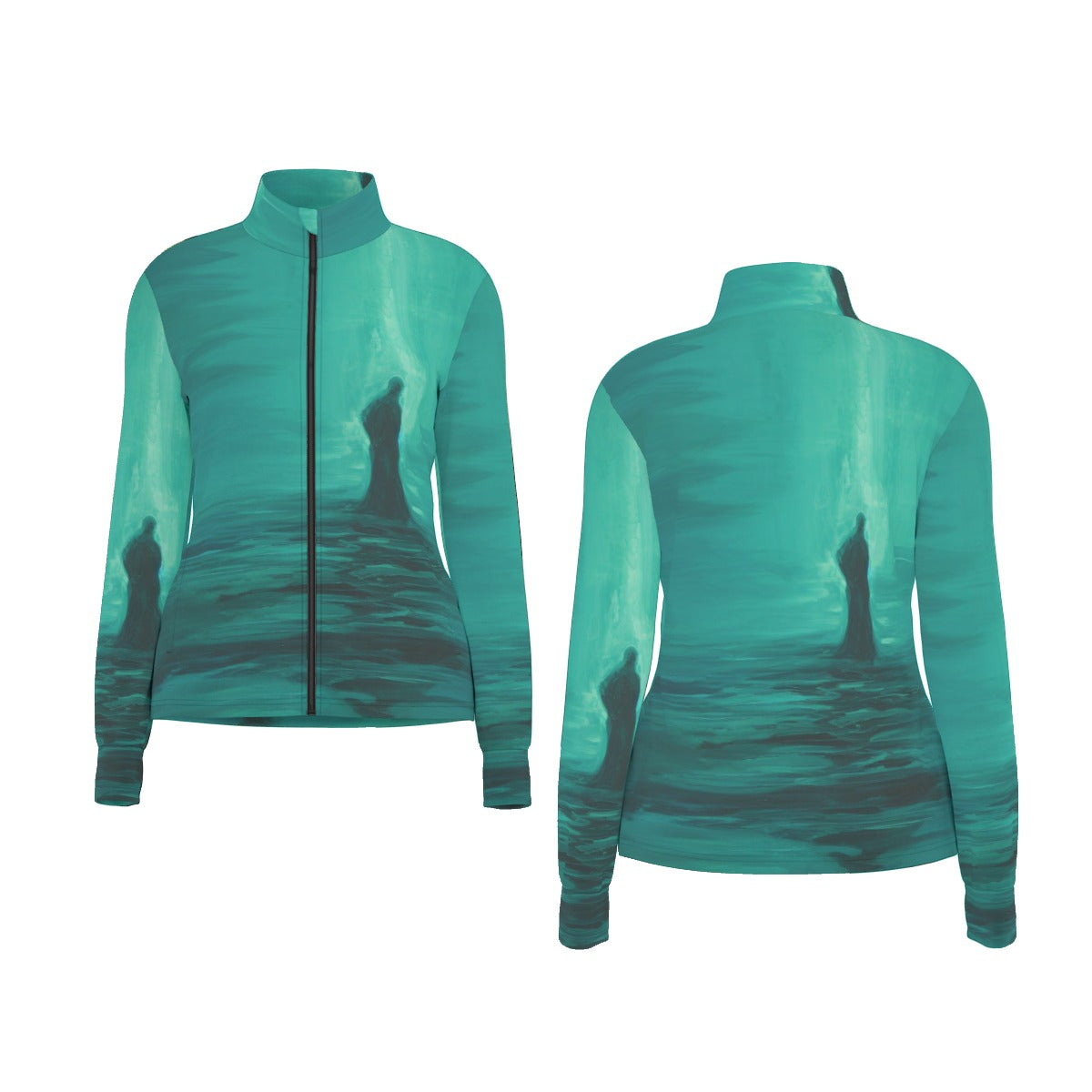 All-Over Print Women's Long Sleeve Thumbhole Jacket