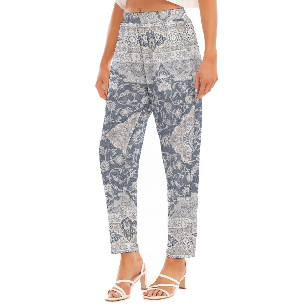 All-Over Print Women's Loose Straight-leg Pants