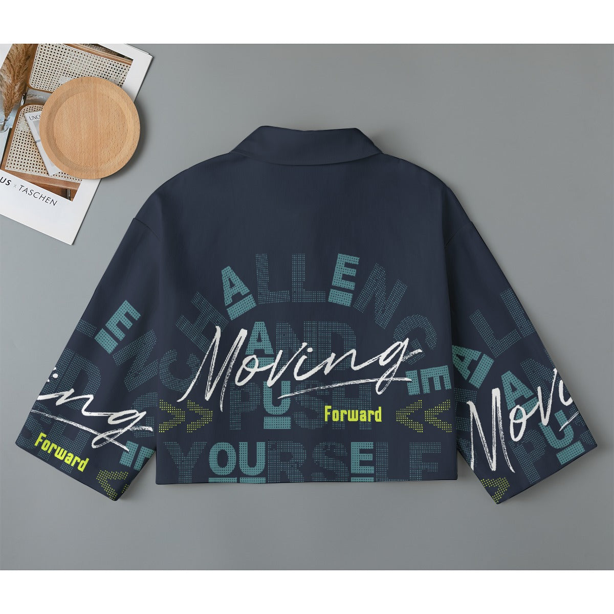 All-Over Print Women's Cropped Jacket | 245GSM Cotton