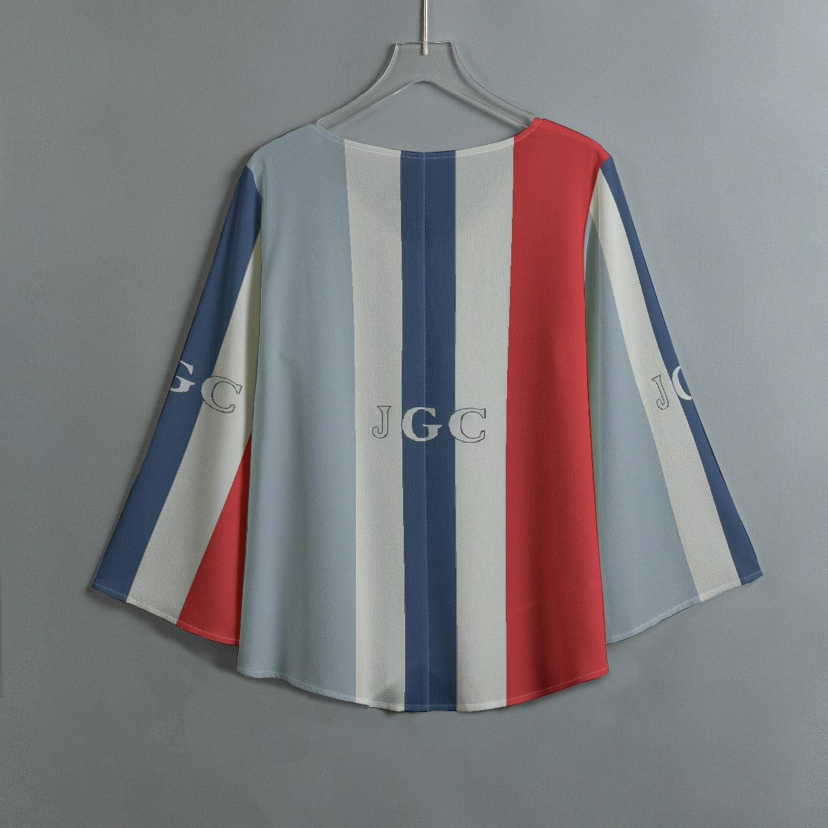 All-Over Print Women's V-neck T-shirt With Irregular Hem