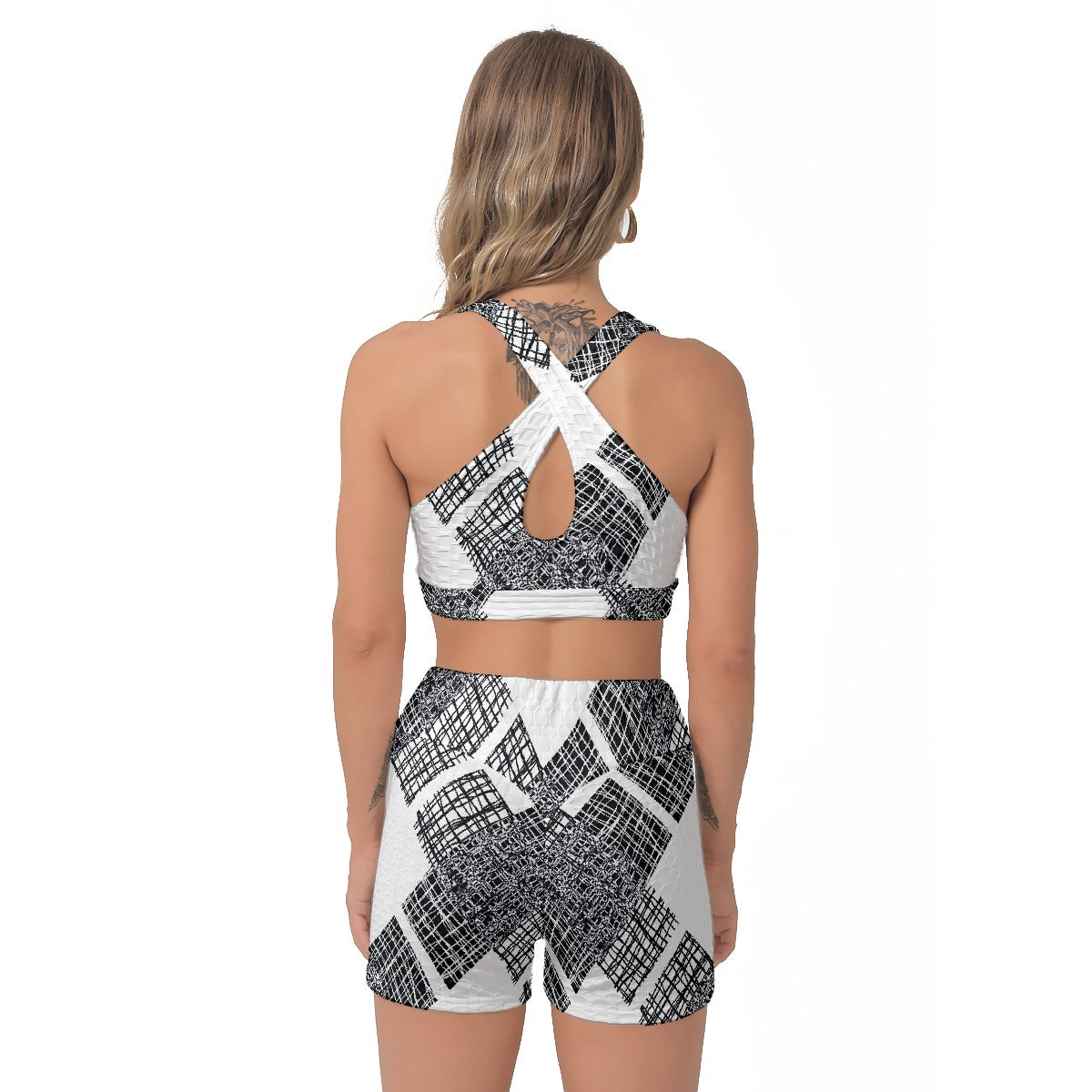 All-Over Print Women's Sports Bra Suit