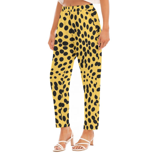 All-Over Print Women's Loose Straight-leg Pants