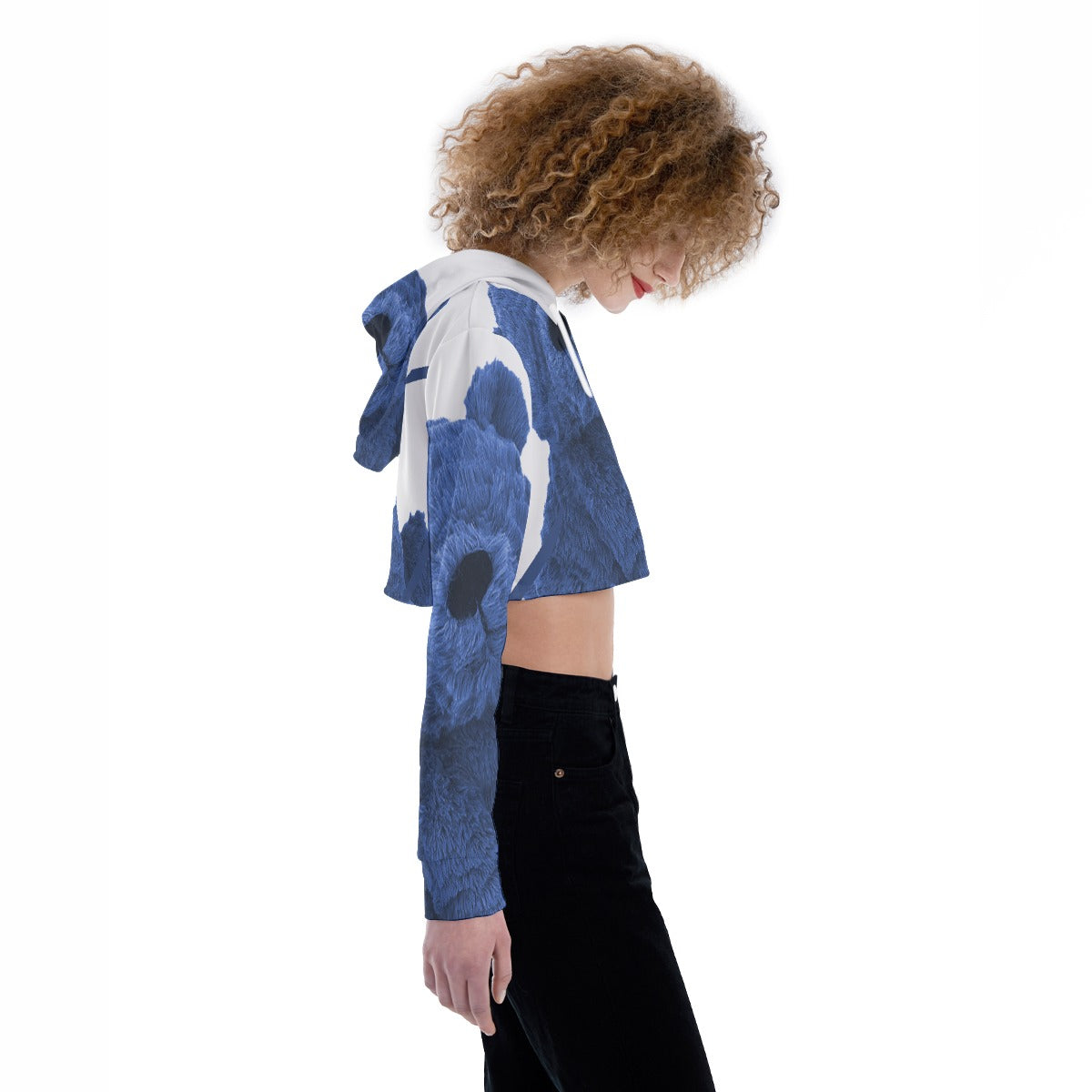 All-Over Print Women's Crop Top Hoodie