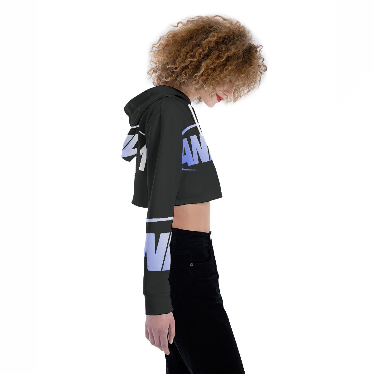All-Over Print Women's Crop Top Hoodie