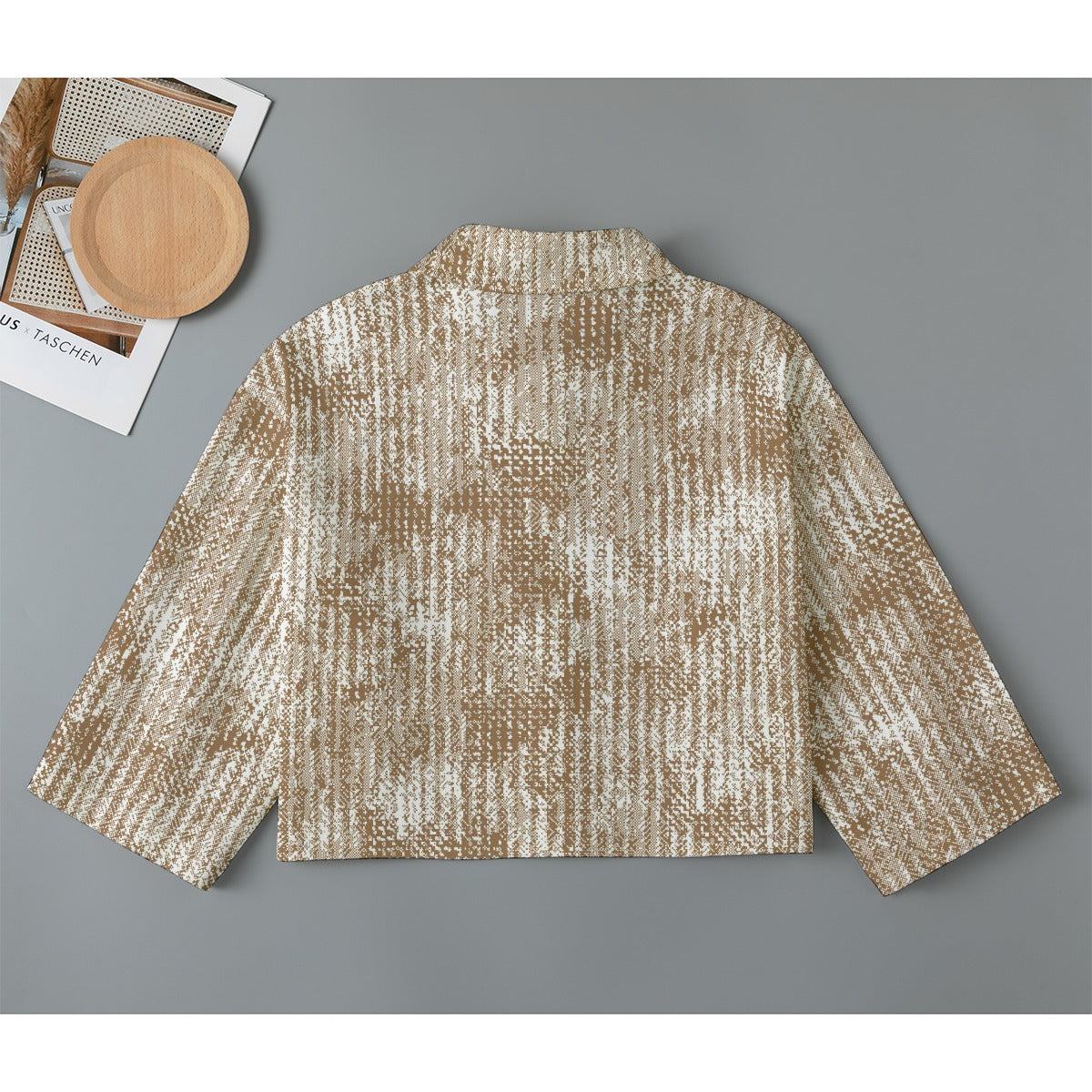 All-Over Print Women's Cropped Jacket | 245GSM Cotton