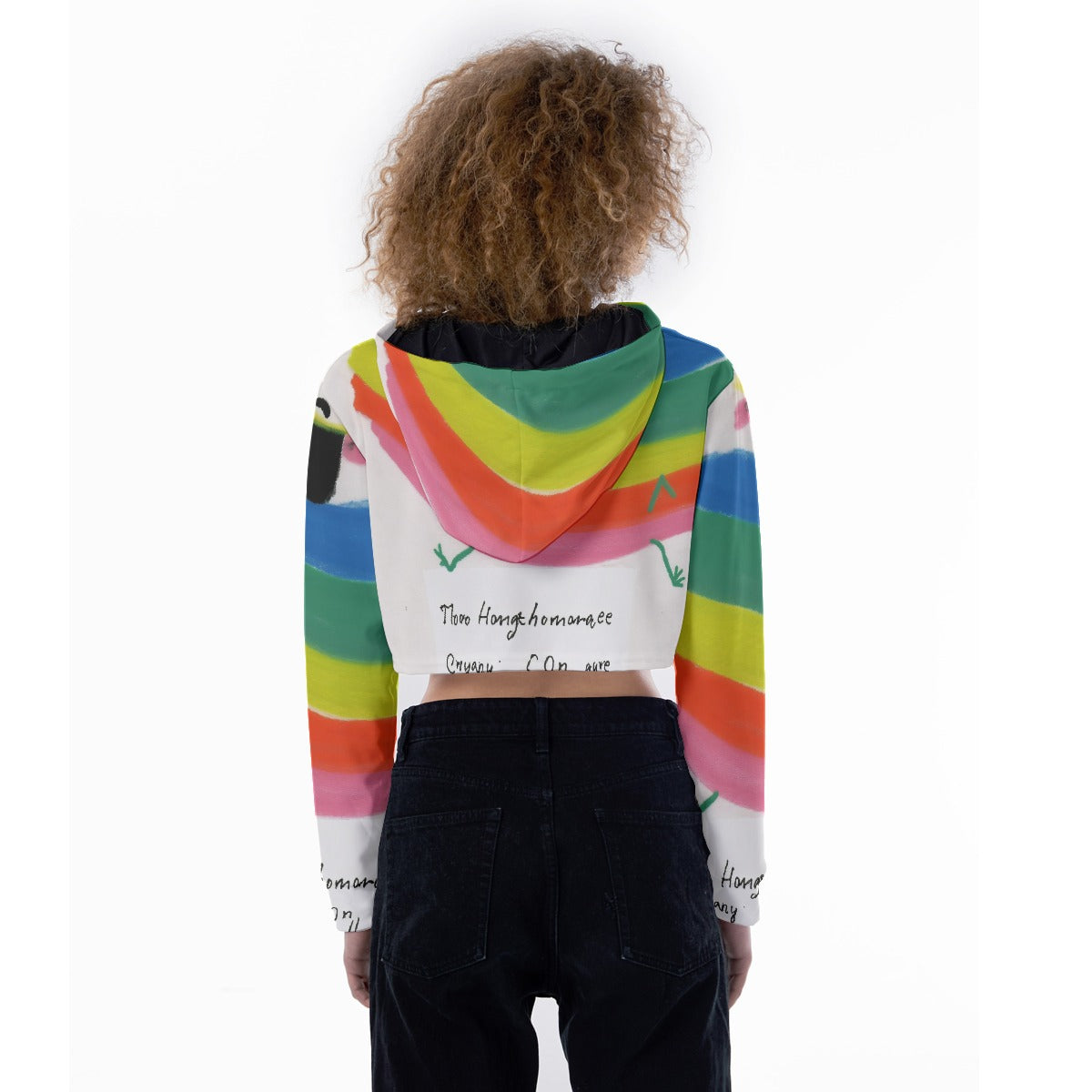All-Over Print Women's Crop Top Hoodie