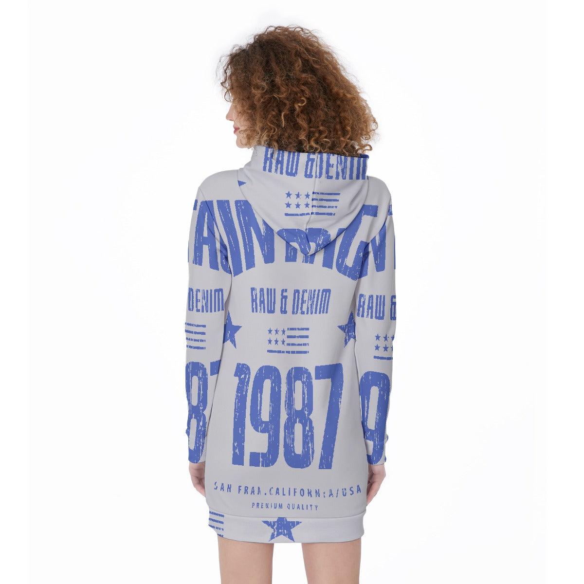 All-Over Print Women's Long Hoodie