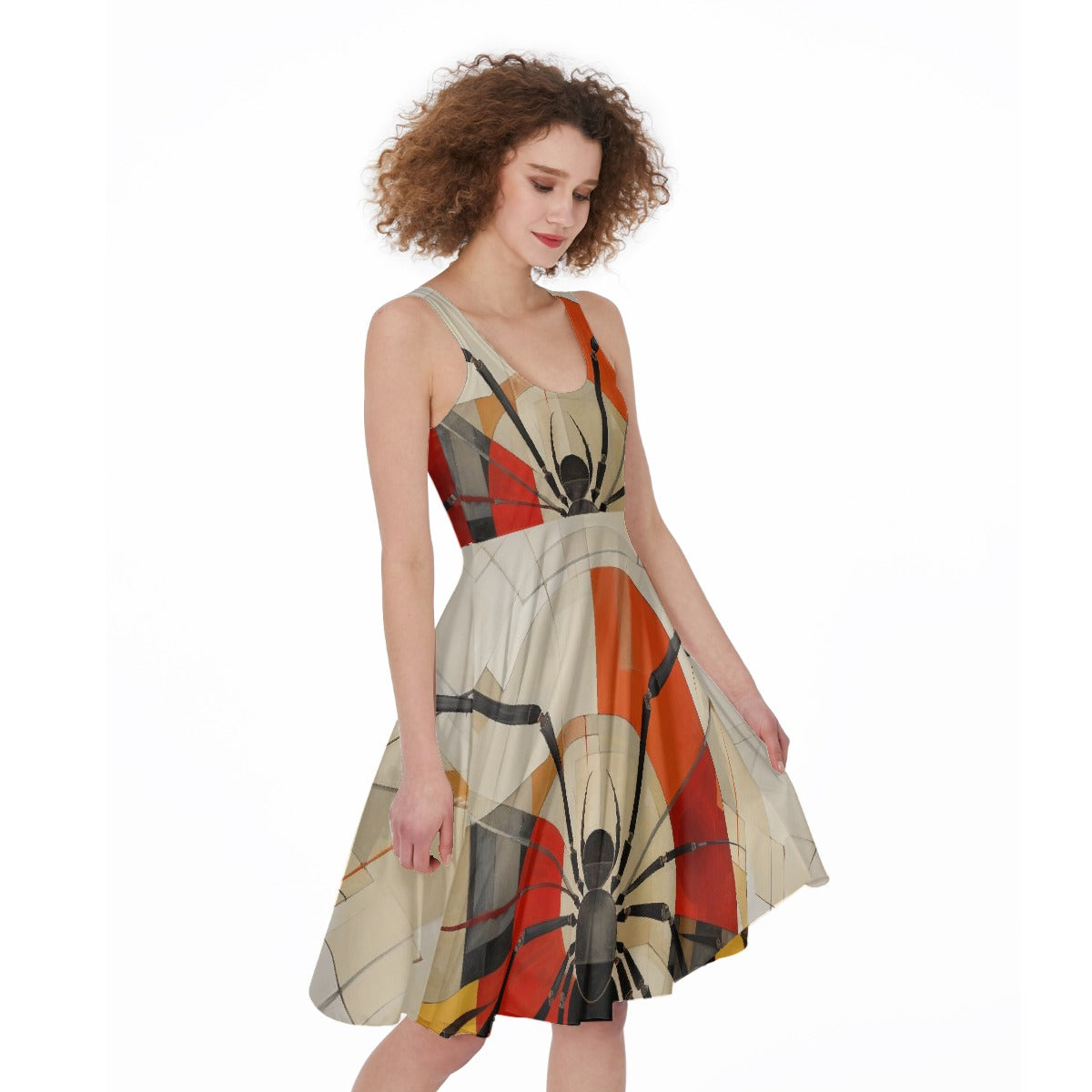 All-Over Print Women's Sleeveless Dress