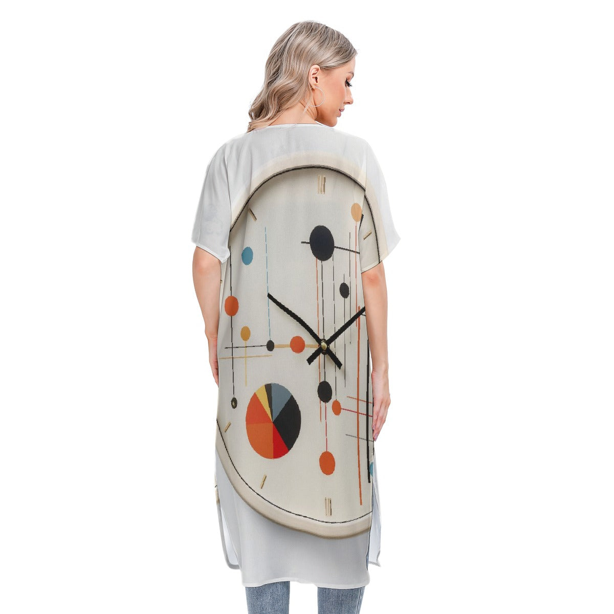 All-Over Print Women's Short Sleeve Cardigan