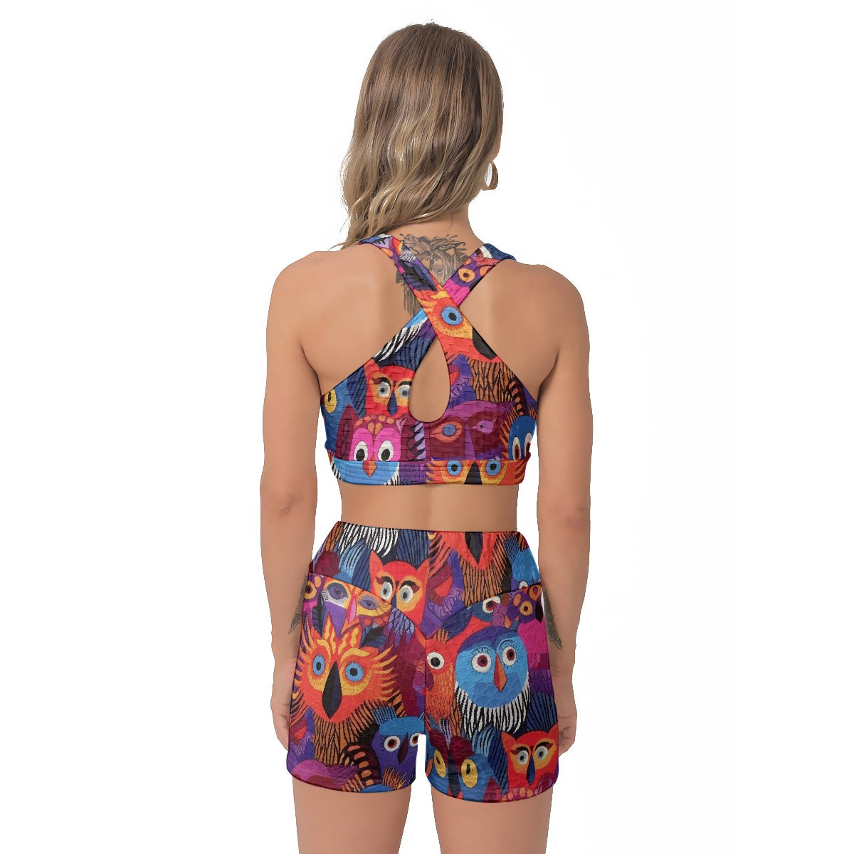 All-Over Print Women's Sports Bra Suit