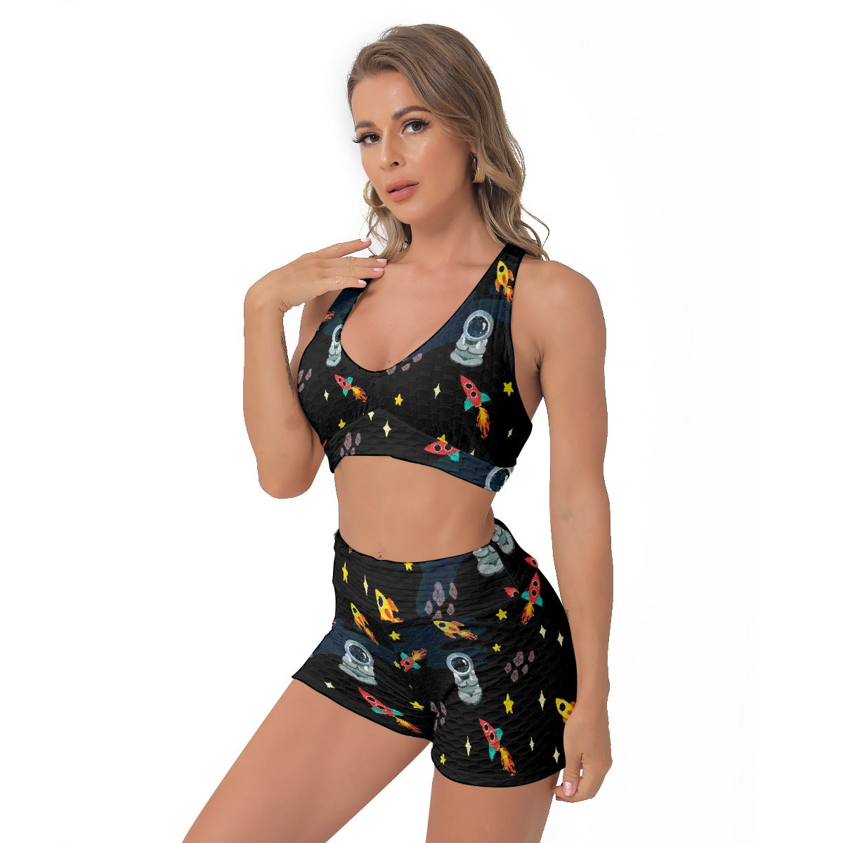 All-Over Print Women's Sports Bra Suit