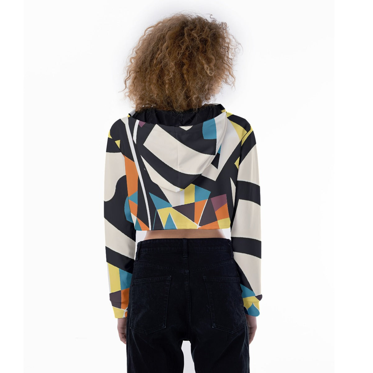 All-Over Print Women's Crop Top Hoodie