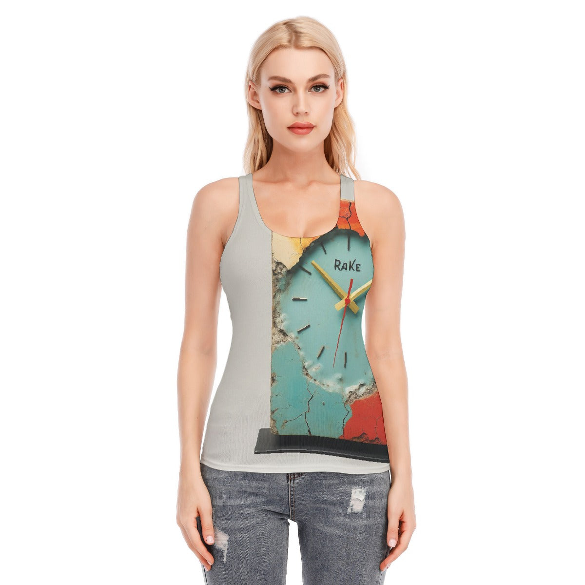 All-Over Print Women's Racer Vest | 190GSM Cotton